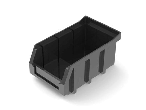 Small Stackable Bin Black, #6211