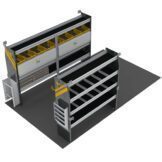 Electrician Van Shelving Package, 10' Box Truck/Cube Van or Enclosed Trailer. Model: BTS-11