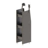 N4 Series Cargo Van Shelving, Bookshelf, 12″ Wide, 3 Trays - N4-RA12-3