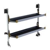 Fold-Away Cargo Van Foldable Shelving System, 2 Levels, 65"h x 72"w