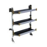 Fold-Away Cargo Van Foldable Shelving System, 3 Levels, 65"h x 48"w