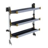 Fold-Away Cargo Van Foldable Shelving System, 3 Levels, 65"h x 60"w