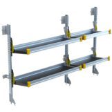 Fold-Away Cargo Van Foldable Shelving System, 2 Levels, 65"h x96"w - F5-RA96-2