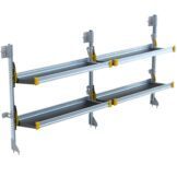 Fold-Away Cargo Van Foldable Shelving System, 2 Levels, 65"h x 120"w - F5-RA120-2