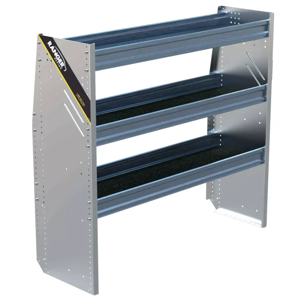 N4 Composite Aluminum Van Shelving, 48" Wide, 3 Trays - N4-RA48-3C