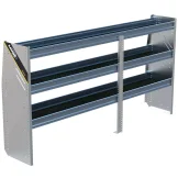 N4 Composite Aluminum Van Shelving, 84" Wide, 3 Trays - N4-RA84-3C