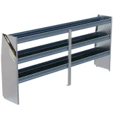 N4 Composite Aluminum Van Shelving, 96" Wide, 3 Trays - N4-RA96-3C