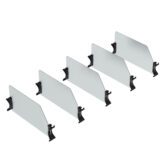 Van Shelving Set of 5 High Dividers with Clips, 12" Depth - 62-UDH12