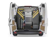 Ford Transit Connect 2014+ HVAC Package, TCL-12 Installed, Rear View