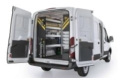 Ford Transit  HVAC Package, FTM-12 Installed, Rear Driver View