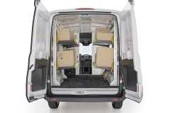 Ford Transit Delivery Package, FTM-19 Installed, Rear View