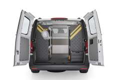 Mercedes Metris  Contractor Package, MML-10 Installed, Rear View