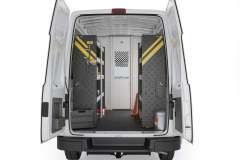 Nissan NV Contractor Package, NVH-10 Installed, Rear View
