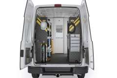 Nissan NV HVAC Package, NVH-12 Installed, Rear View