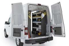 Nissan NV Mobile Service Package, NVH-16 Installed, Rear Passenger View