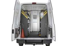 Nissan NV Mobile Service Package, NVH-16 Installed, Rear View