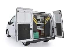 Nissan NV200 Contractor Package, CNR-10 Installed, Rear Passenger View