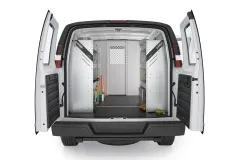Savana/Express Composite Aluminum Van Shelving-N4-RA84-48, Rear View
