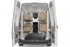 Mercedes Sprinter Delivery Package, DHS-19 Installed, Rear View