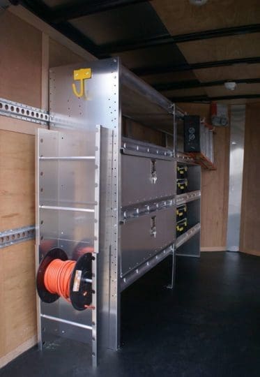 Enclosed Trailer Shelving & Storage - Ranger Design