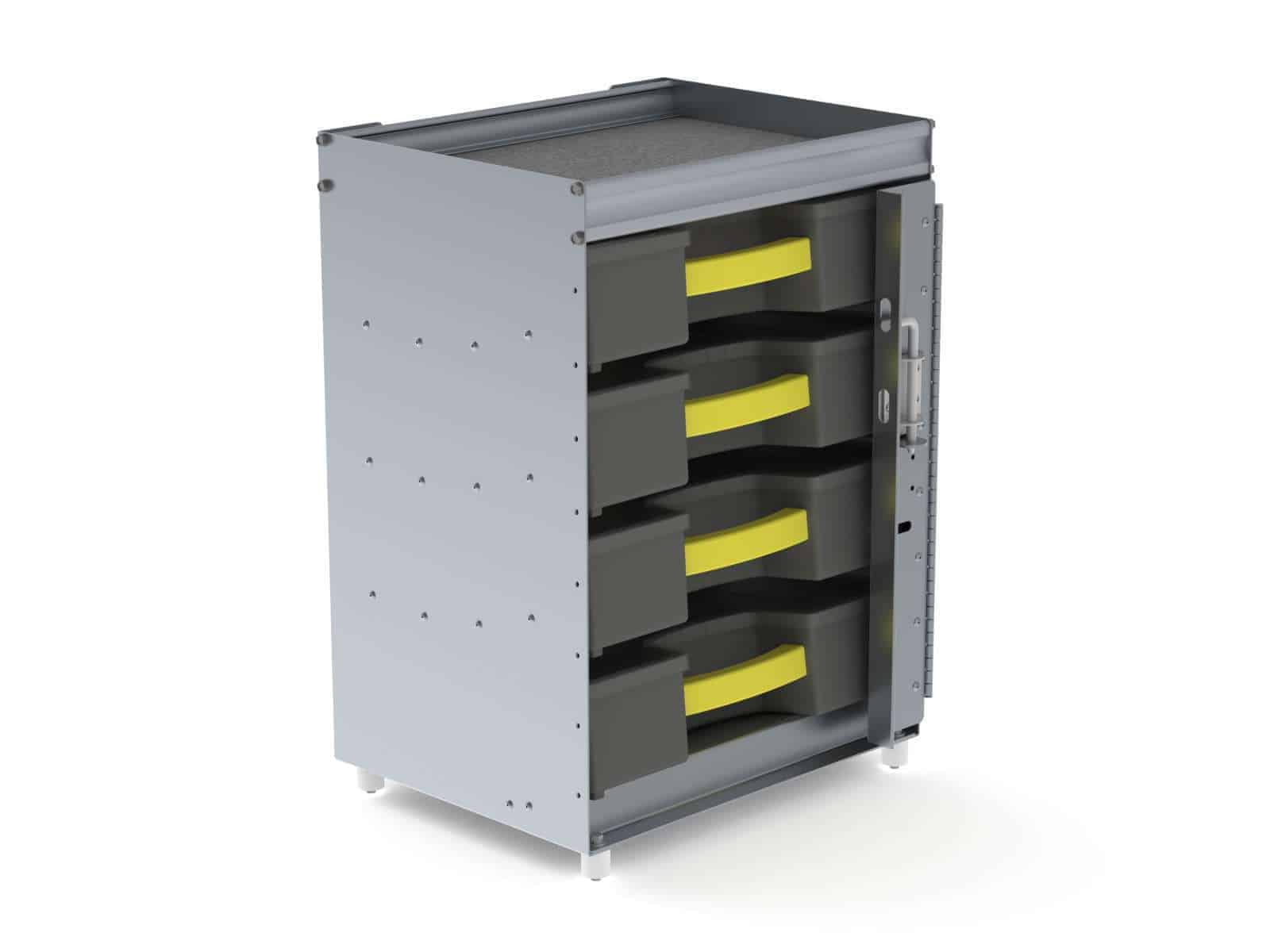 Ranger Design Partskeeper Parts Organizer Storage Cabinet With 4 Carry  Cases Model 62-U5074
