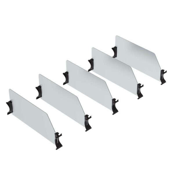 Van Shelving Set of 5 High Dividers with Clips, 14" Depth - 62-UDH14
