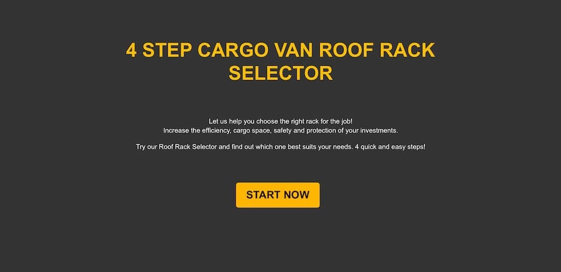 Roof Rack Selector Tool