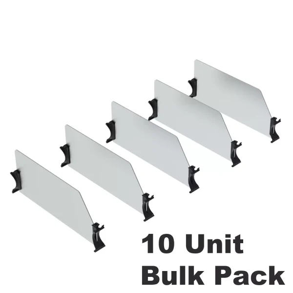 Van Shelving Set of 5 High Dividers with Clips, 14" Depth, 10 Bulk Pack - 62-UDH14x10