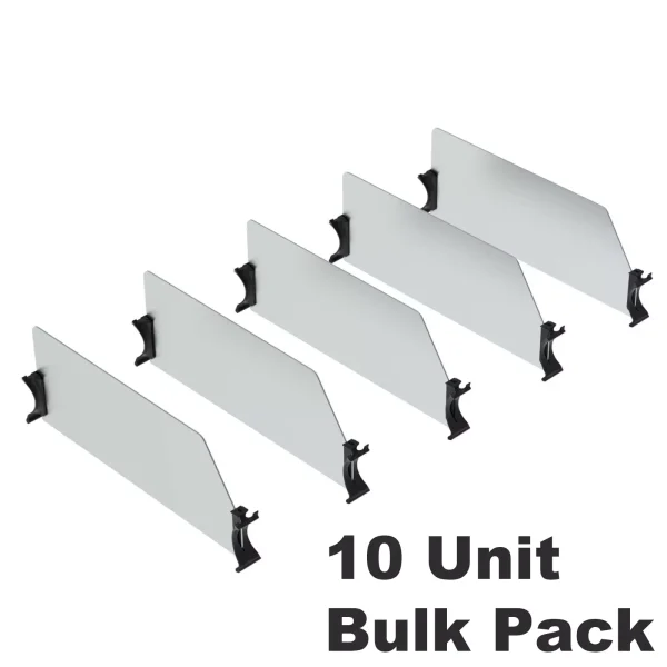 Van Shelving Set of 5 High Dividers with Clips, 16" Depth, 10 Bulk Pack - 62-UDH16x10