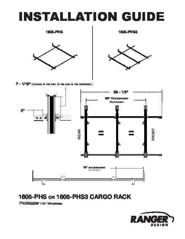 1605-PHS Installation Guide PDF