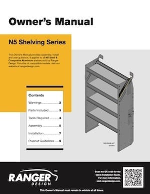 N5 Shelving Series Universal Install Guide-ENG PDF