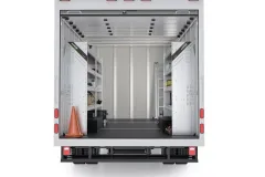 Box Truck-Composite Aluminum Van Shelving-N5-RA96-60, Rear View